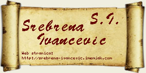 Srebrena Ivančević vizit kartica